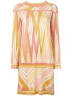 Emilio Pucci Vintage Printed Shift Dress, Women's, Size: 12, Yellow/orange