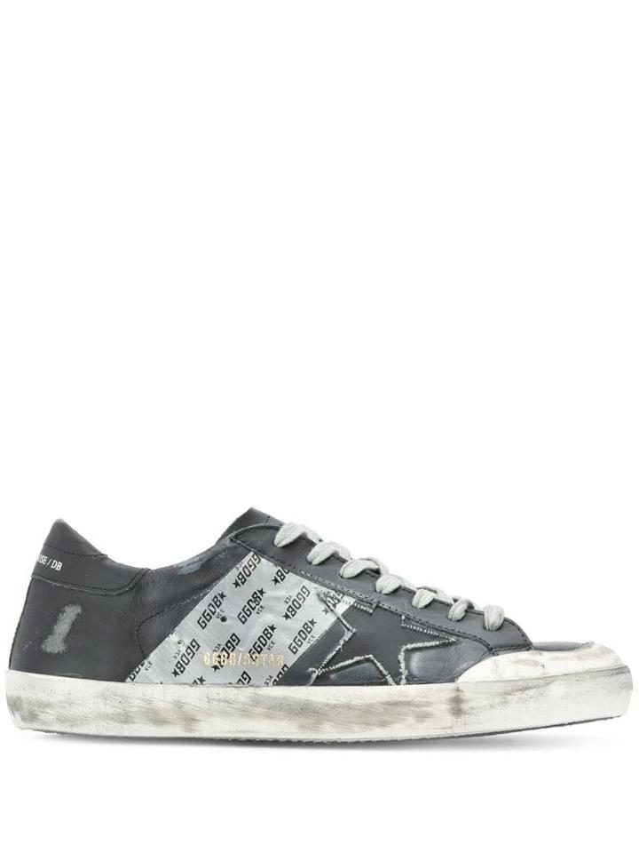 Golden Goose Superstar Logo Sneakers - Black