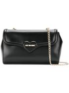 Love Moschino - Double Chain-strap Shoulder Bag - Women - Polyurethane - One Size, Black, Polyurethane