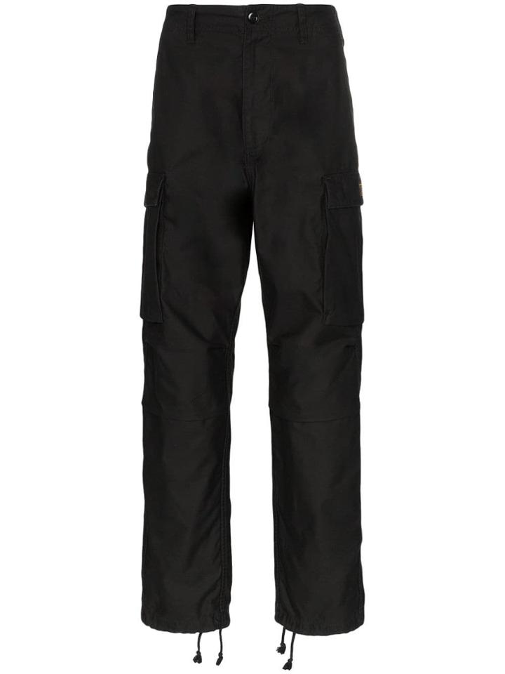 Neighborhood Straight Cotton Utility Trousers - Black