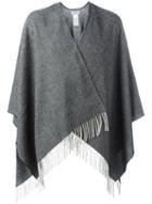 Dondup 'hassun' Poncho, Men's, Grey, Polyamide/wool