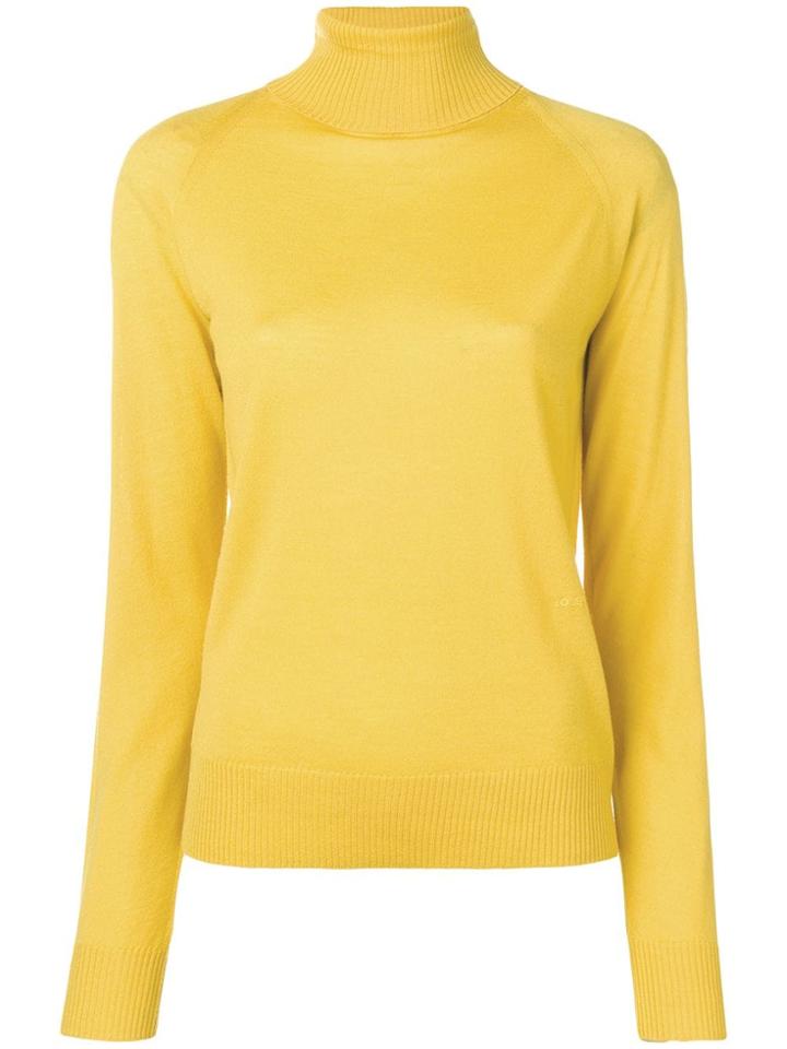 Joseph Turtle Neck Jumper - Yellow