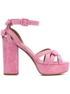 Tabitha Simmons Goldy Sandals - Pink & Purple