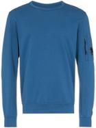 Cp Company Lens Sleeve Cotton Sweatshirt - Blue