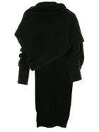 Isabel Benenato Draped Sweater - Black