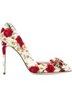 Dolce & Gabbana Embellished Floral Pumps