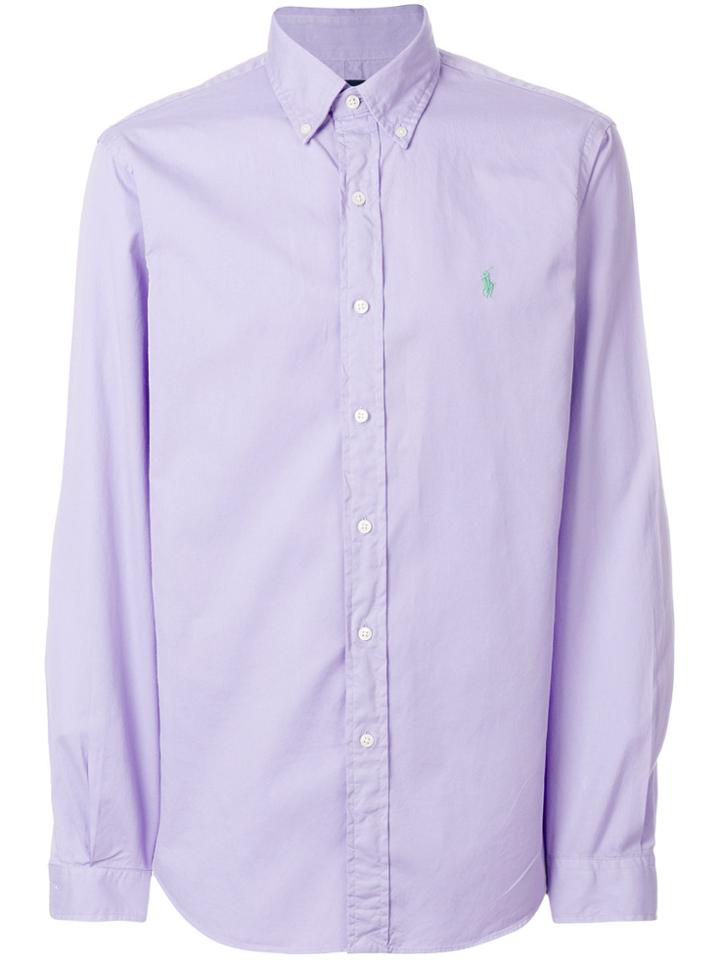 Ralph Lauren Classic Small Logo Shirt - Pink & Purple