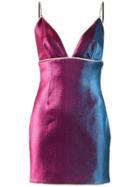 Area Crystal Embellished Mini Slip Dress - Pink