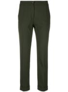 Etro Cropped Slim-fit Trousers - Green