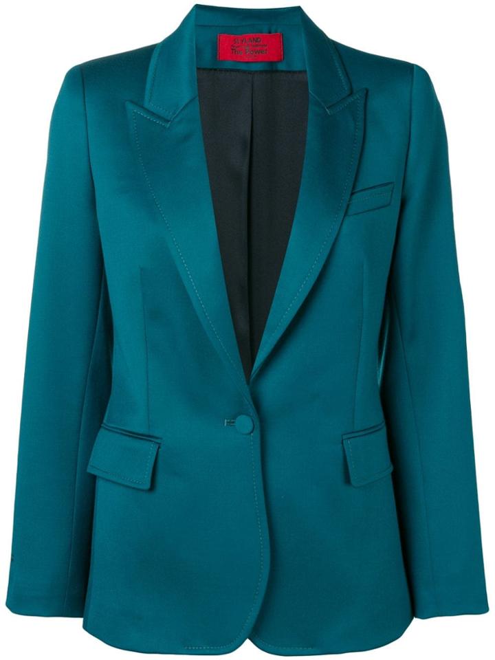 Styland Single-breasted Blazer - Green