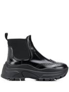 Prada Hybrid Sneaker Boots - Black