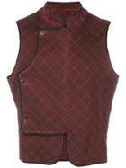 Al Duca D'aosta 1902 Quilted Fitted Waistcoat - Red
