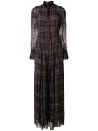 Philosophy Di Lorenzo Serafini Checked Maxi Shirt Dress - Red