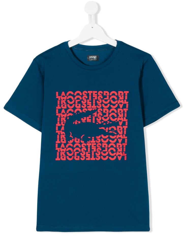 Lacoste Kids Printed T-shirt - Blue