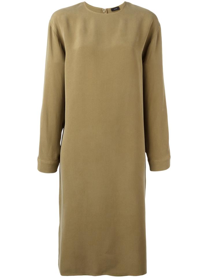 Joseph Loose Fit Midi Dress, Women's, Size: 40, Brown, Silk