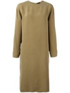 Joseph Loose Fit Midi Dress, Women's, Size: 40, Brown, Silk
