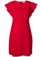 Liu Jo Flutter Sleeve Mini Dress - Red