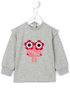 Fendi Kids - Flower Robot Sweatshirt - Kids - Cotton/spandex/elastane - 12 Mth, Grey