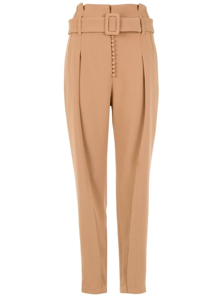 Framed High Line Tapered Trousers - Neutrals