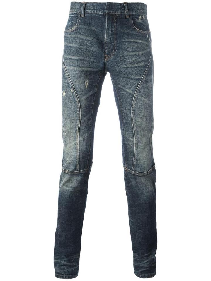 Faith Connexion Stonewash Effect Jeans, Men's, Size: 29, Blue, Cotton/spandex/elastane