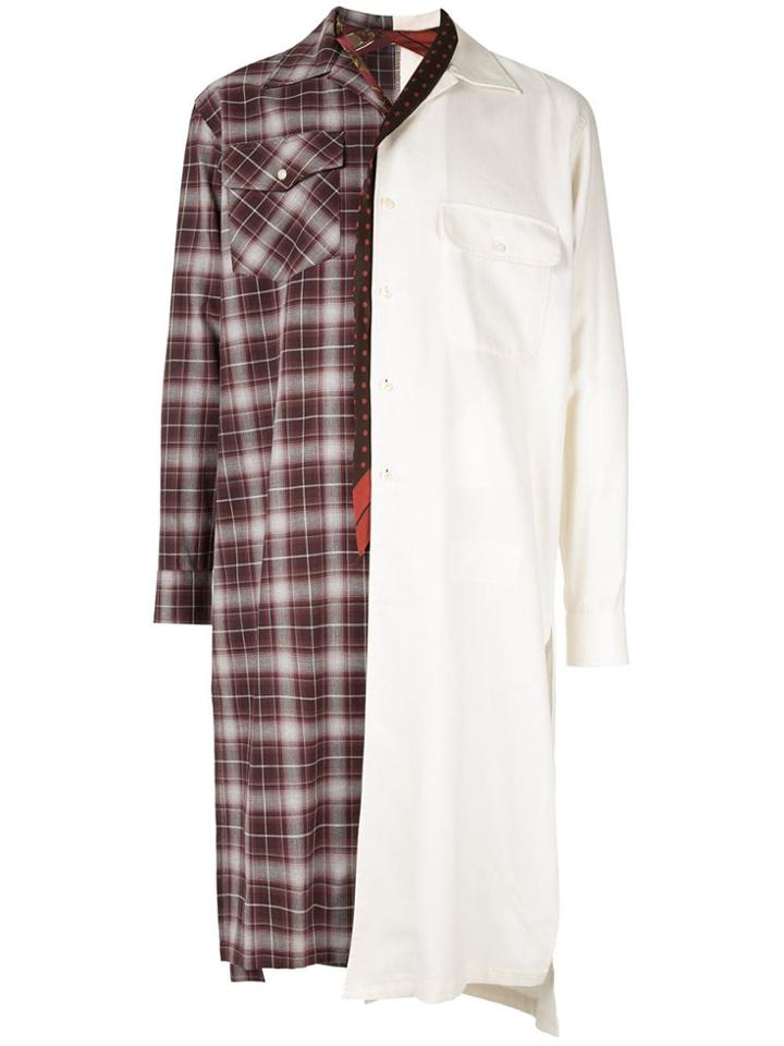 Maison Mihara Yasuhiro Long Mesh Shirt - White