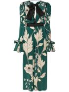 Johanna Ortiz Silk Floral Jumpsuit - Green