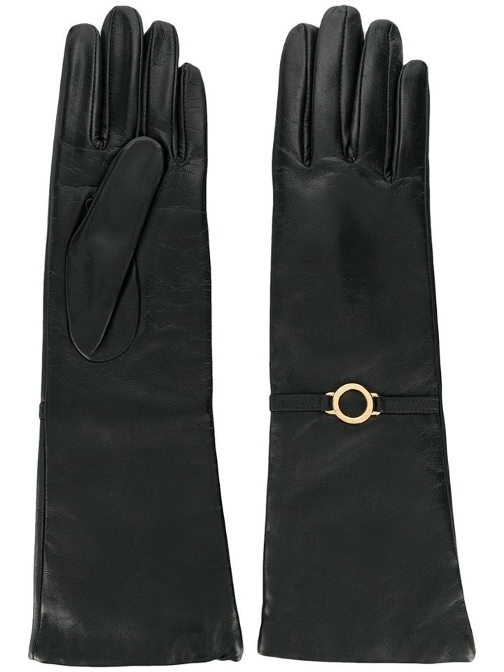 L'autre Chose Classic Gloves - Black