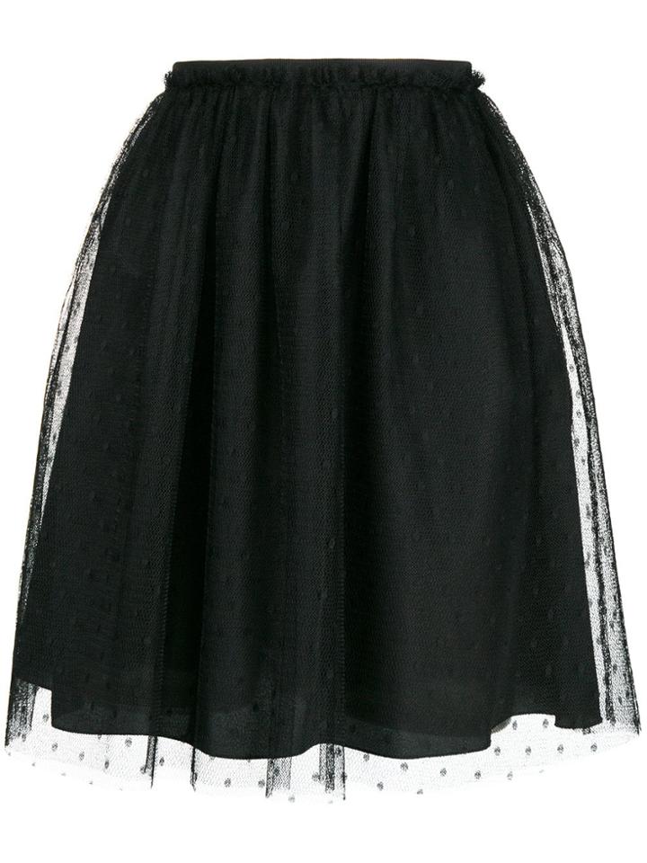 Red Valentino High-waisted Skirt - Black