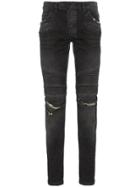 Balmain Blam Biker Stretch Slm Jns Blk - Black