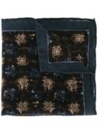 Canali Printed Pocket Handkerchief, Men's, Brown, Wool