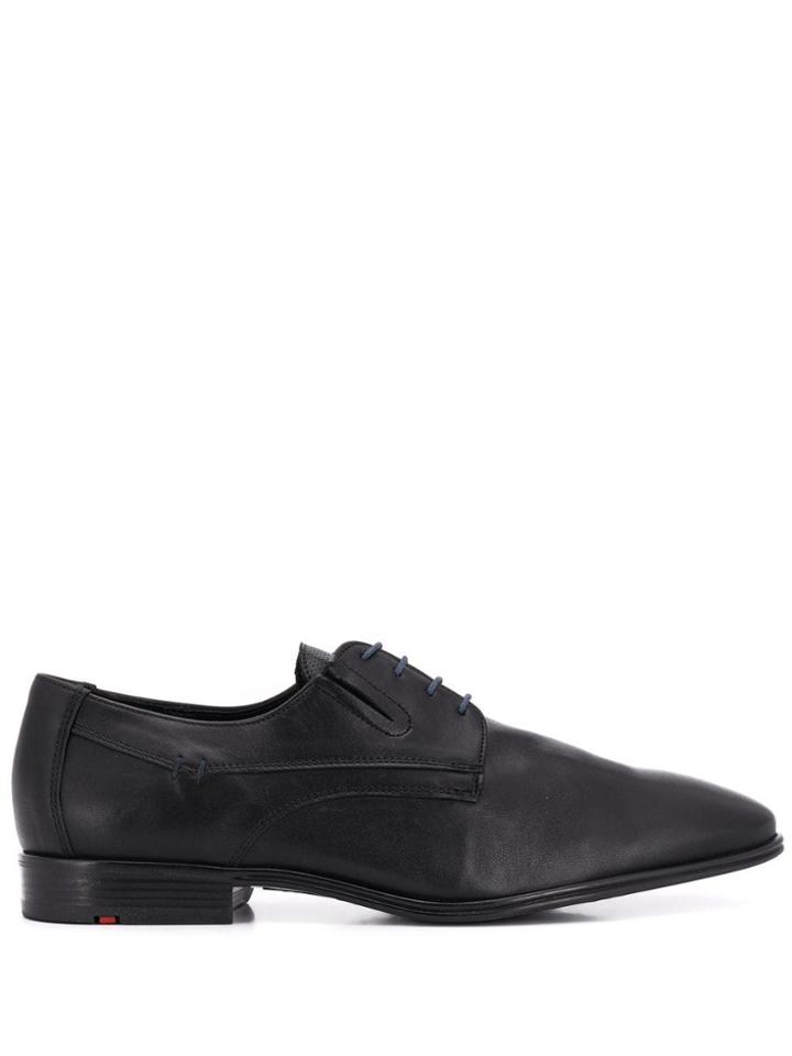 Lloyd Pointed Toe Derby Shoes - Blue