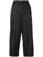 Mcq Alexander Mcqueen Cropped Flared Trousers - Black