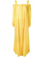 Michel Klein - Chain Strap Dress - Women - Cotton - 38, Yellow/orange, Cotton