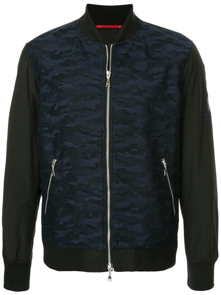 Loveless Camouflage Bomber Jacket - Black