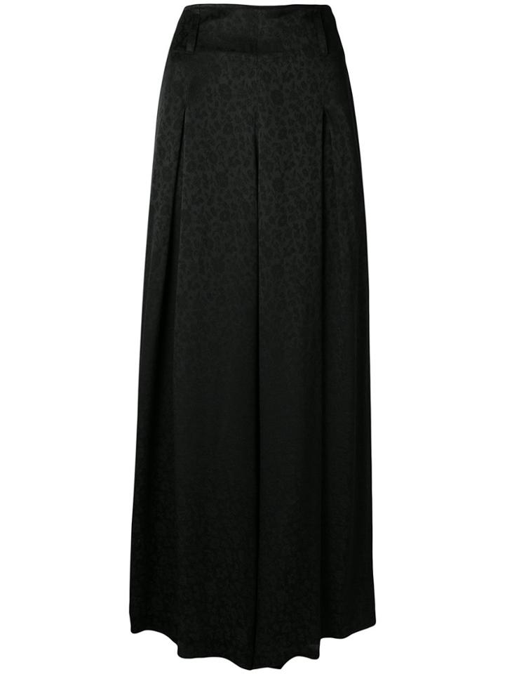 Etro Floral Pattern Wide-leg Trousers - Black