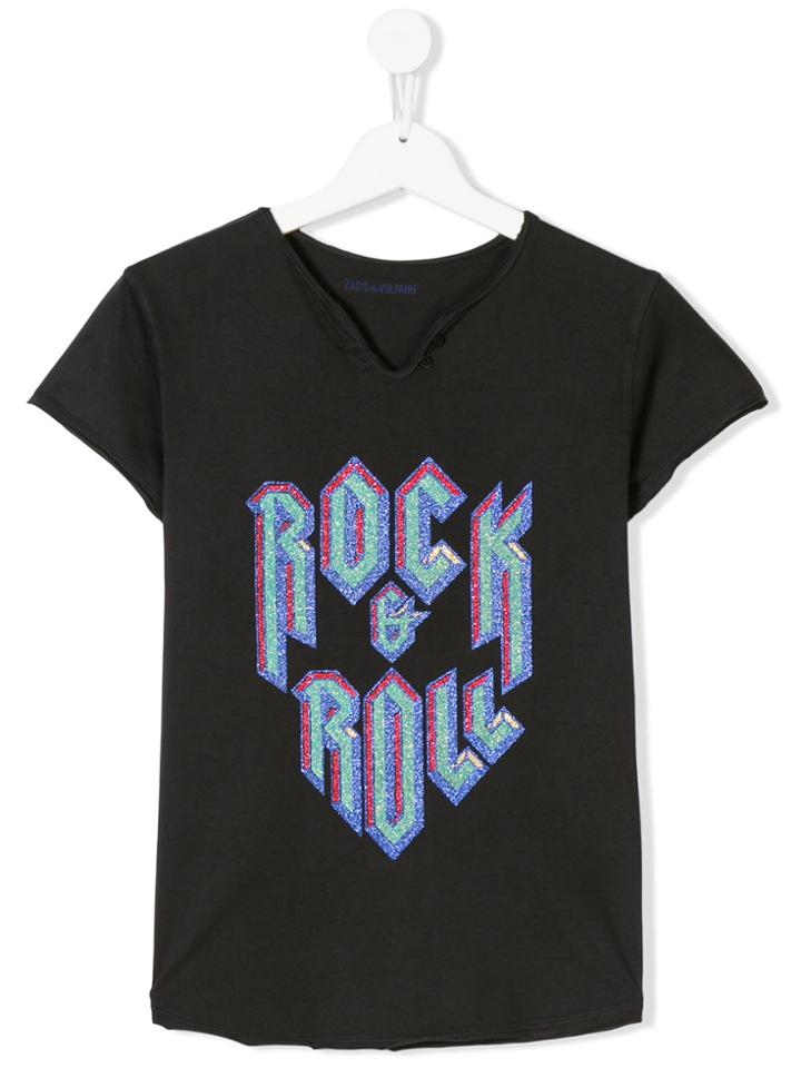 Zadig & Voltaire Kids Rock And Roll T-shirt - Grey