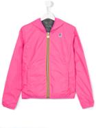 K Way Kids Reversible Wind Breaker Jacket, Girl's, Size: 16 Yrs, Pink/purple