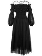 Molly Goddard Tulle Evening Dress - Black