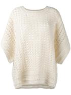 Chloé Perforated Jumper, Women's, Size: Small, Nude/neutrals, Acrylic/wool/alpaca