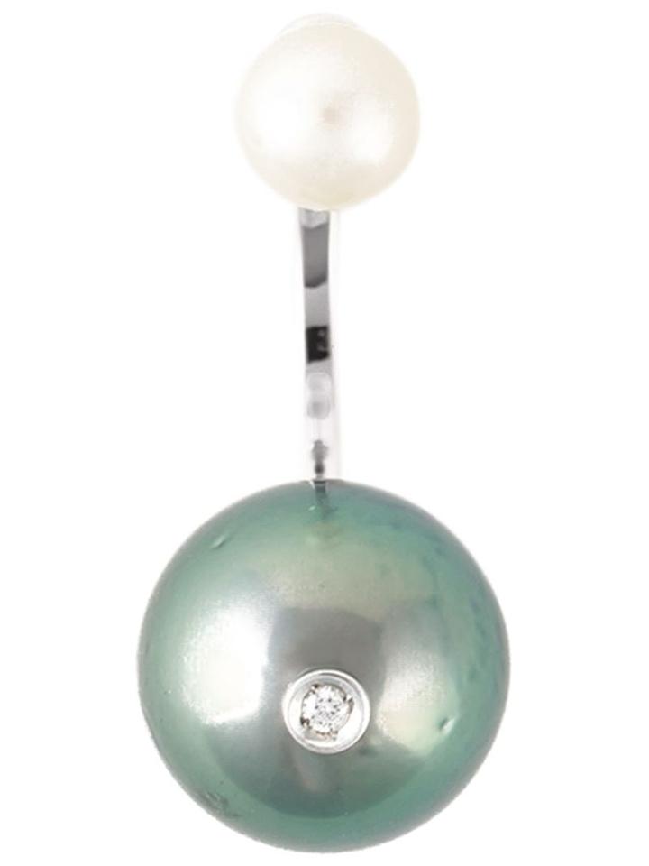 Delfina Delettrez 'pearl Piercing' Diamond Earring, Women's