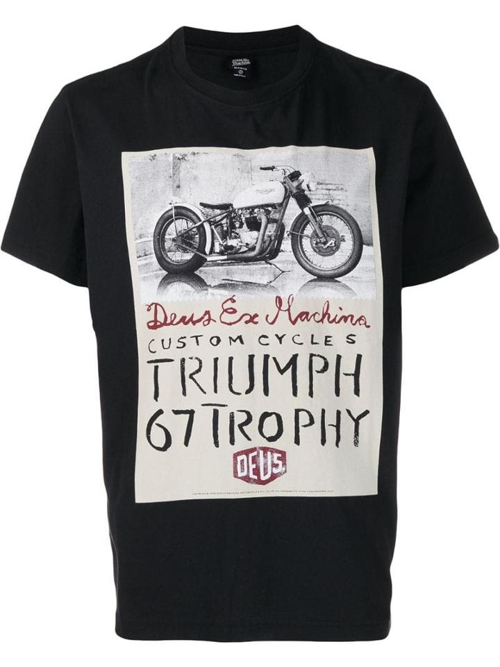Deus Ex Machina Triumph Print T-shirt - Black