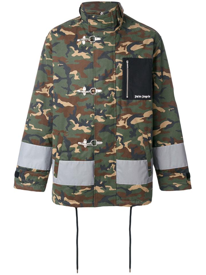 Palm Angels Camo Jacket - Green