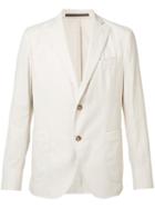Eleventy Two Buttons Blazer, Men's, Size: 52, Nude/neutrals, Acetate/polyester/cotton/spandex/elastane