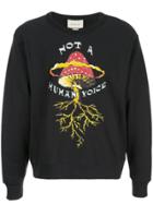Gucci Not A Human Voice Print Sweater - Black