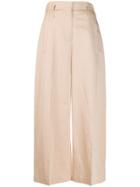 Tela Wide Leg Flare Trousers - Pink