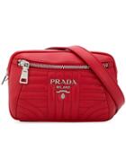 Prada Diagramme Belt Bag - Red