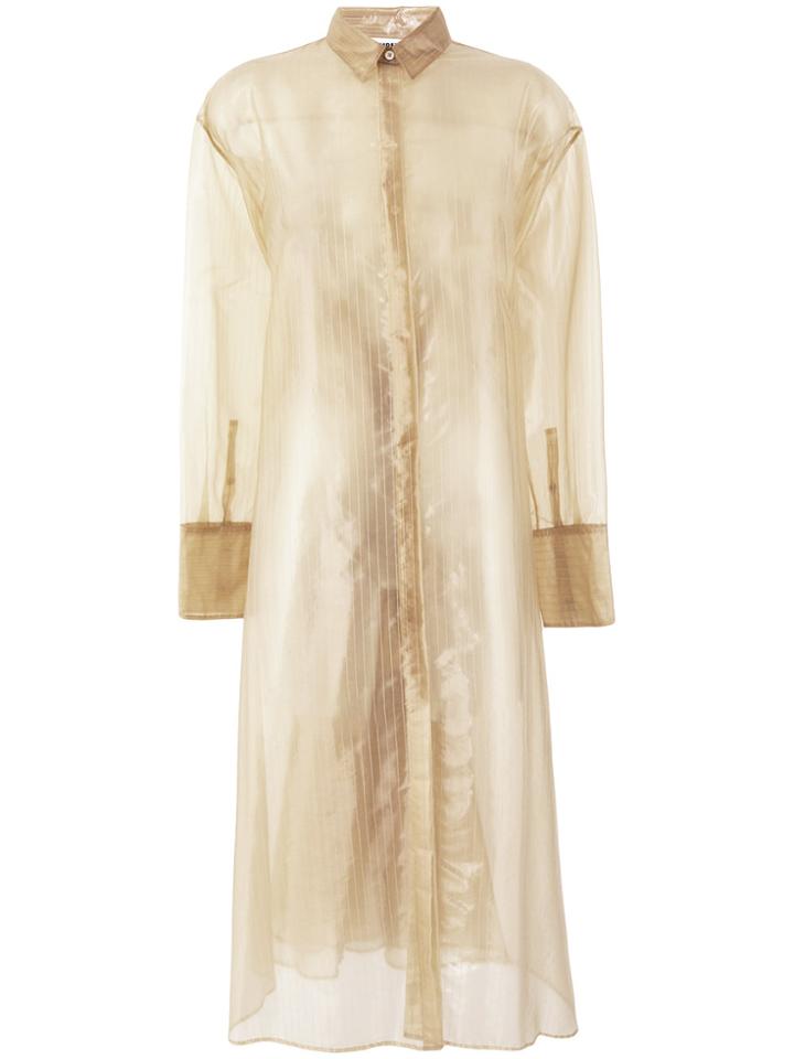 Jil Sander Single Breasted Raincoat - Nude & Neutrals