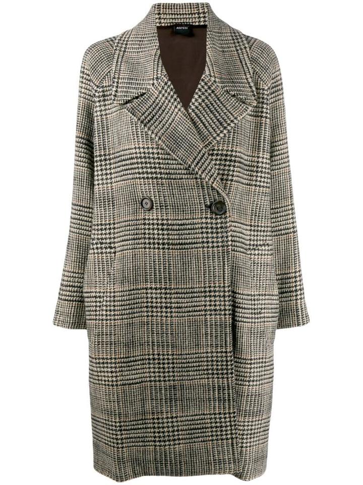 Aspesi Oversized Double-breasted Coat - Neutrals