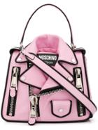 Moschino Biker Shoulder Bag - Pink