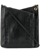 Fendi Vintage 1990's Asymmetric Crossbody Bag - Black